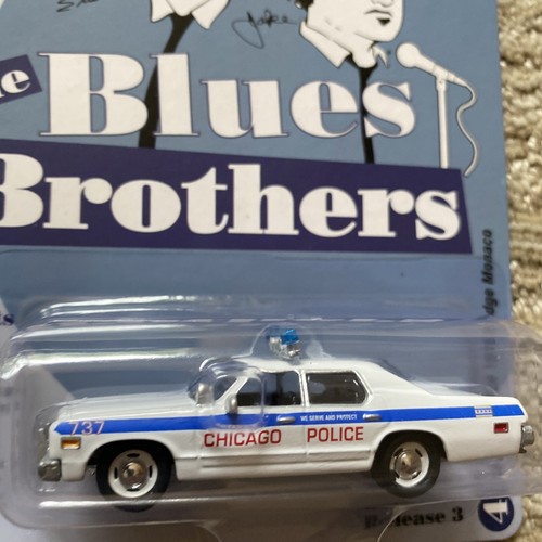 CHICAGO POLICE 1974 Dodge Monaco BLUES BROTHERS 1/64 Johnny Lightning Clean One - Picture 5 of 10