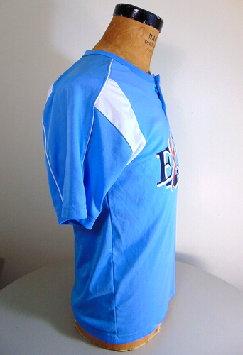 Maglietta Montreal Expos blu chiaro #32 con bottoni taglia M. - Foto 5 di 7
