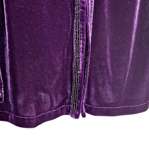 Quacker Factory 2 Pc Cardigan Tank Womens Medium Sequins Purple Velour Set - Picture 9 of 16