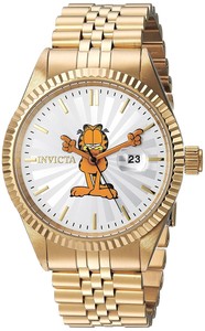 Invicta-24873-Character-Collection-Men-039-s-43mm-Gold-Tone-Steel-Silver-Dial-Watch