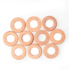 20PCS Fuel Injector Nozzle Copper Washer Shim 15*7.2*1.5mm F00VC17503 Gaskets
