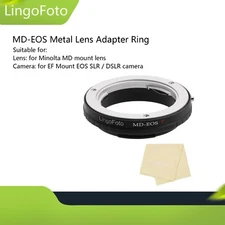 MD-EOS Metal Lens Adapter Ring for Minolta MD Lens to EF EF-S Mount EOS Camera