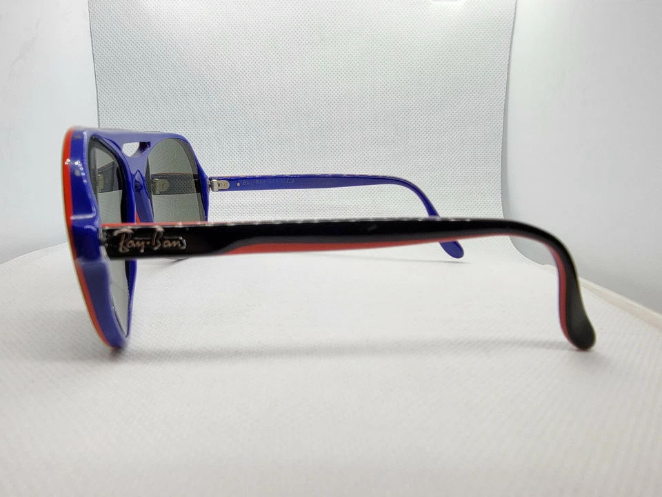 Gafas de sol RAY-BAN B&L L9722 POWDERHORN marco negro rojo azul G31 lentes espejadas Foto 3 de 4