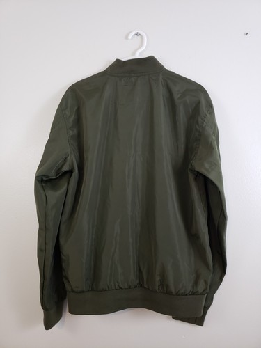 (O4) Army Performance Jacket Mens Size S Lightweight Full Zip Bomber Green - Picture 6 of 9