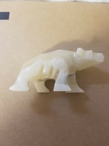 4" Alabaster Polar Bear - Picture 2 of 7