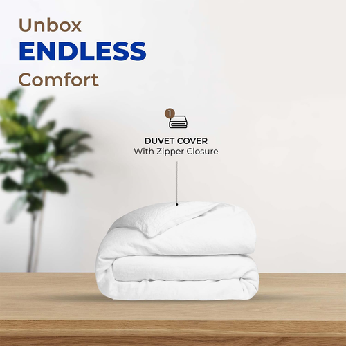 King/California King Duvet Cover, 1000 Thread Count Sateen 1 Piece Egyptian Cott - Picture 3 of 7