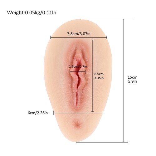 Vaginal Display Silicone Hiding Gaff Pad Realistic Female Physiology Structure - Picture 14 of 17