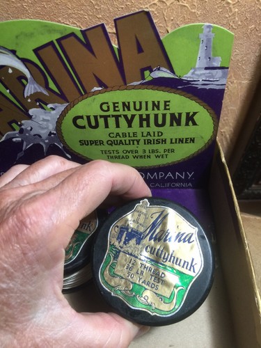 Store Display Sunset Line Twine Co Fish Marina San Francisco Cuttyhunk Irish Vtg - Picture 6 of 12