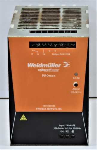 Weidmuller Connect Power 480W Switching Power Supply 24 VDC Promax 480w 24V 20A - Picture 1 of 4