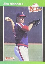 1989 Donruss The Rookies #16 Jim Abbott California Angels Baseball Card