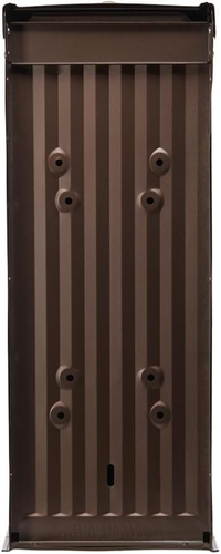 Edwards™ Weather-Resistant Steel Metal Post Mounted Mail Box for Outside, Bronze - Picture 9 of 12