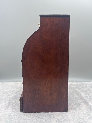 ANTIKER 31cm SEKRETÄR MINIATURMÖBEL MODELSEKRETÄR UM 1840 MAHAGONI - Bild 2 von 24