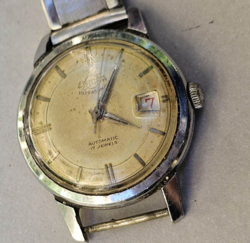 Vintage Enicar Ultrasonic Men's Automatic Wristwatch Swiss Steel & Chrome Runs - Picture 13 of 15