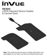 INVUE NE360C mPOS Payment Device Cradles Counter/Wall Dock Center Stand CT3002