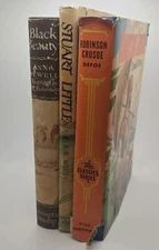 Vintage Young Adult Literature HC Black Beauty Robinson Crusoe Stuart Little
