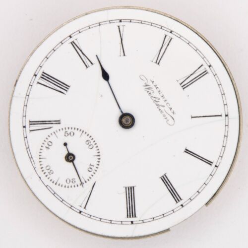 Waltham Grado No. 68 0-Talla 15-Joyas Antiguo Reloj Bolsillo Movimiento, Funciona - Imagen 2 de 4