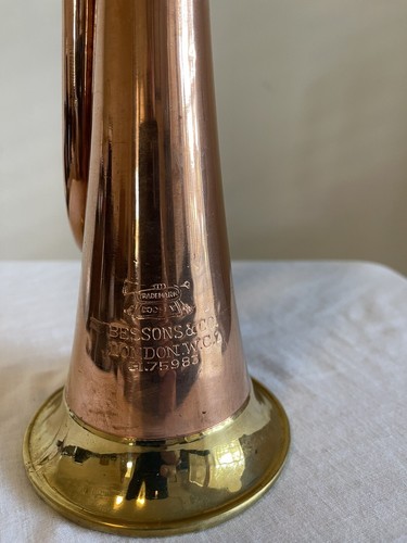 Military/ Scout/ Cavalry Brass/ Copper Bugle Vintage British Army Repro . - Picture 5 of 8
