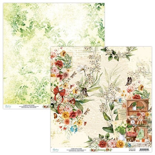 Mintay Papers - Botany 6x6 Paper Pad 24/pk + Bonus Sheets Scrapbook Planner - Picture 2 of 7
