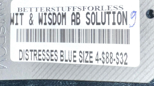 Wit & Wisdom AB Solution Women's Jeans Distresses Blue Size 4 $88 NWOT #9 - Picture 3 of 7