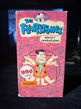 The Flintstones: Wacky Inventions (VHS, 1994) Slip Cover White Shell Tape