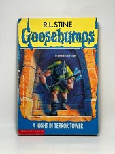 1st Print #27 A Night In Terror Tower Goosebumps Book RL Stine Original Series