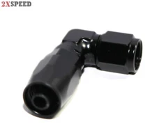 (one)90Degree AN6 6AN AN-6 Swivel Oil/Fuel Line End Union Elbow Fitting Adapter