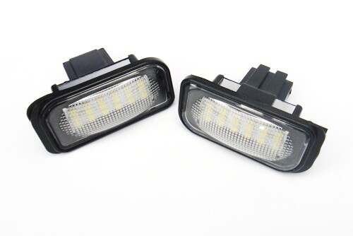 2x White 18 LED License Plate Lights For 01-07 Mercedes C230 C240 C280 C350 4DR - Picture 5 of 24
