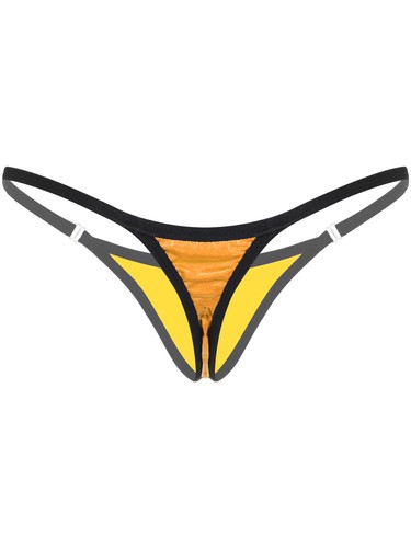Damen Glänzende Mini Tangas Sexy Micro G-String Unterwäsche Höschen Dessous Panty - Bild 49 von 51