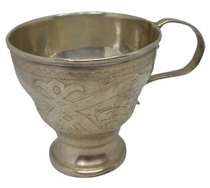 Antique-Handmade-Russian-Silver-84-Cup-c-1875
