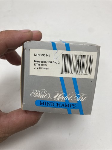 1:43 DTM 1993 Mercedes Benz 190E Evo2 #04 J. v. Ommen Used MINICHAMPS Min933141 - Picture 2 of 24