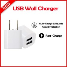 B2G1 FREE 2-Port USB Wall Charger for Motorola Moto G Pure/Stylus/G Play/G Power