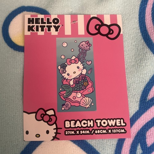 Hello Kitty Mermaid Beach Towel 27” x 54” - Picture 2 of 4