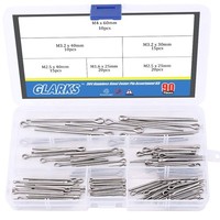 Edelstahl Splinte Sortiment Sicherungssplinte Haarnadel Design 90 StüCk 304