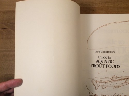 Dave Whitlock's Guide to Aquatic Trout Foods, SIGNED (Inscribed) & Drawing, PB - Picture 8 of 16