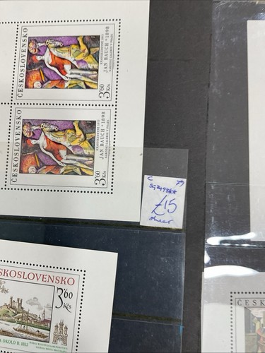 Czechoslovakia Mint And Used Mini Sheets Identified In 14 Stock Pages G194 - Imagen 3 de 20