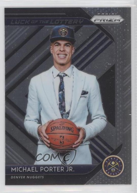 2018-19 Panini Prizm Luck of the Lottery Michael Porter Jr #14 Rookie RC