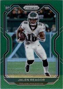 2020 Panini Prizm Prizms Green #342 Jalen Reagor - FB