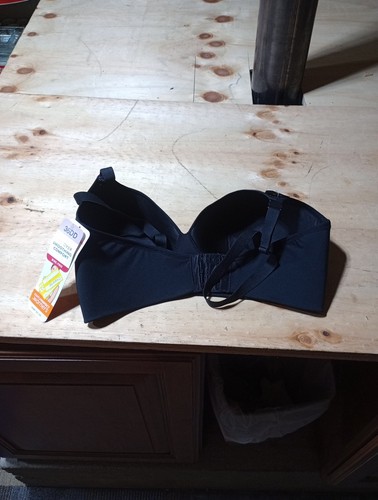 Simply Perfect by Warner's Damen 36DD Longline wandelbarer BH ohne Bügel schwarz - Bild 2 von 2