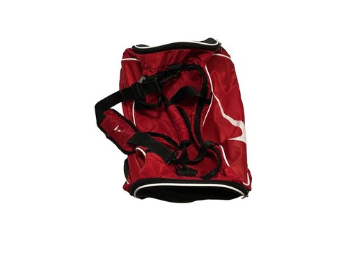 Nike rot schwarz Sport Seesack Sporttasche Reise Training Seesack mit weißem Swoosh - Bild 2 von 6