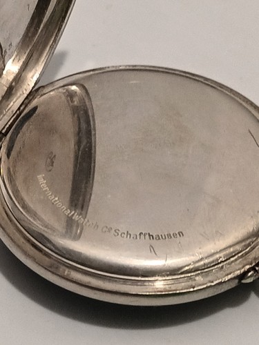 Vintage IWC International Watch Co. Schaffhausen Silver Antique Pocket, Working - Picture 8 of 24