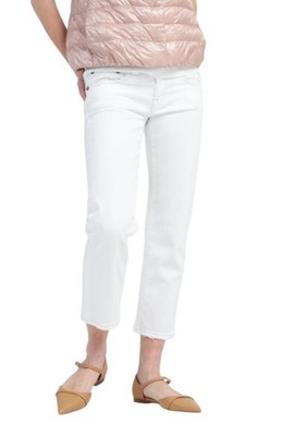 R13 Boy Straight Damen Jeans 26 Bale White Cropped Ankle Zip Fly PS25 UVP499*