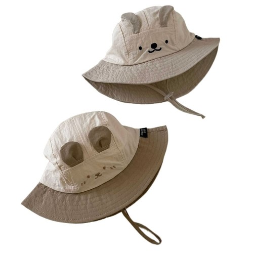 Large Brim Kids Sun Hat Cotton Panama Cap New Fishing Cap Outdoor Camping - Picture 8 of 12