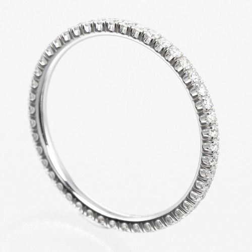 Anello CARTIER etancel full eternity K18 oro bianco/diamante #4.3 (taglia USA) 1... - Foto 3 di 10