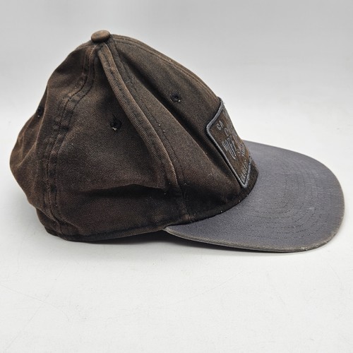 Vans Off The Wall Snapback Unisex Skater Hat Faded Black/Gray Straight Bill - Picture 4 of 6