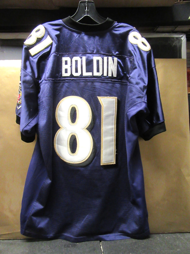 Vtg Baltimore Ravens #81 Boldin Jersey Reebok On-Field Stitched Size 50 See Pics - Picture 6 of 13