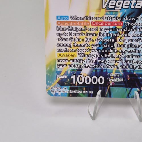 Dragon Ball Super CCG - SSG Vegeta, Crimson Warrior P-360 PR Promo NM - Imagen 5 de 10