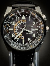 Citizen Eco-Drive Promaster Nighthawk Quartz Leather Band Men Watch - BJ7137-07E