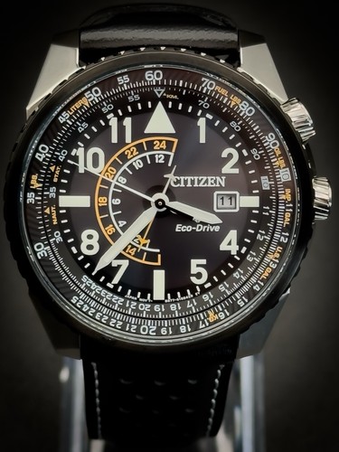 Citizen Eco-Drive Promaster Nighthawk Quarz Lederband Herrenuhr - BJ7137-07E - Bild 1 von 1