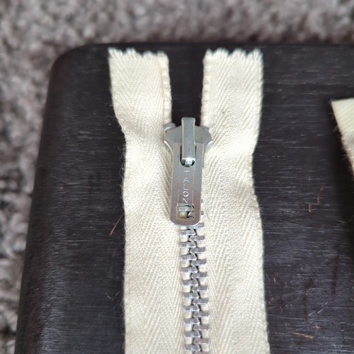 Vintage 50s Talon Separating Zipper White 23" NOS Deadstock - Bild 3 von 7