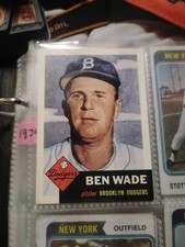 1953 Topps #4 Ben Wade Brooklyn Dodgers Card